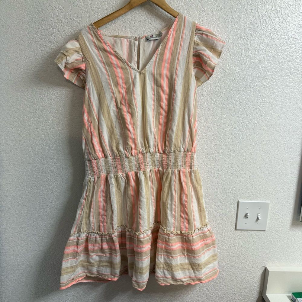 Vineyard vines cotton blend mini dress size Large